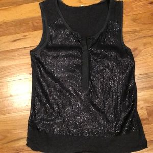 Super cute J.crew grey sequin tank top